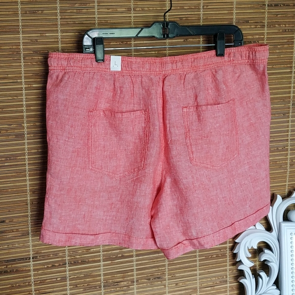George & Martha Linen Shorts Size L - Picture 2 of 6